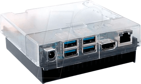 ODRO CASE N2 TR - Gehäuse für Odroid N2, transparent von ODROID