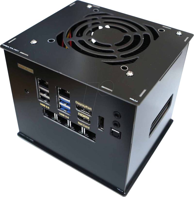 ODROID H4 CASE3 - ODROID H4 Gehäuse 3, für 4x 2,5 SATA + Netzwerkkarte von ODROID