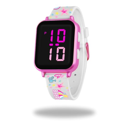 ODS - Barbie, Digitale LED-Armbanduhr WR 3 ATM, wasserfest, Format 12 – 24 Stunden, Boden aus Edelstahl, Spielzeug für Kinder, empfohlenes Alter + 3, Riemen ODS - Barbie, Digitale LED-Armbanduhr WR 3 ATM, wasserfest, Format 12 – 24 Stunden, Boden aus Edelstahl, Spielzeug für Kinder, empfohlenes Alter + 3, Riemen von ODS