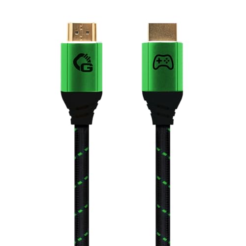OEHLBACH GAMING New Game Green – 2 Meter - HDMI 2.1b Kabel – Ultra High Speed zertifiziert, 8K@60Hz, eARC, ALLM, VRR, DSC – kompatibel mit PS5, Xbox Series X/S, Nintendo Switch, PC – Schwarz – 1 Stück OEHLBACH GAMING New Game Green – 2 Meter - HDMI 2.1b Kabel – Ultra High Speed zertifiziert, 8K@60Hz, eARC, ALLM, VRR, DSC – kompatibel mit PS5, Xbox Series X/S, Nintendo Switch, PC – Schwarz – 1 Stück von OEHLBACH GAMING