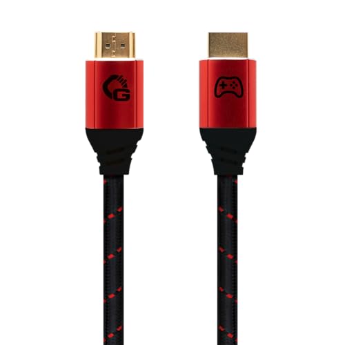 OEHLBACH GAMING New Game Red – 5 Meter - HDMI 2.1b Kabel – Ultra High Speed zertifiziert, 8K@60Hz, eARC, ALLM, VRR, DSC – kompatibel mit PS5, Xbox Series X/S, Nintendo Switch, PC – Schwarz – 1 Stück OEHLBACH GAMING New Game Red – 5 Meter - HDMI 2.1b Kabel – Ultra High Speed zertifiziert, 8K@60Hz, eARC, ALLM, VRR, DSC – kompatibel mit PS5, Xbox Series X/S, Nintendo Switch, PC – Schwarz – 1 Stück von OEHLBACH GAMING