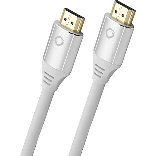 OEHLBACH Black Magic MKII - Ultra High Speed HDMI Kabel, 8K @60Hz, 4K @120Hz, 48 Gbit/s, HDR10+, Dolby Vision, eARC, VRR, HDMI 2.1 zertifiziert - Premium Qualität - 5 Meter Weiß von OEHLBACH