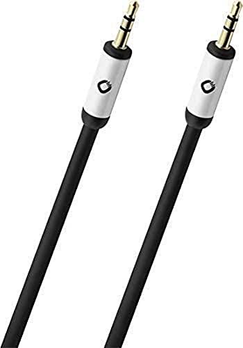 OEHLBACH I-Connect J-35 - Mobiles AUX Audiokabel, 3,5mm Klinke für Kopfhörer, KFZ, Smartphones (Stereo, Klinkenkabel, OFC, geschirmt) - 1,5 Meter schwarz von OEHLBACH
