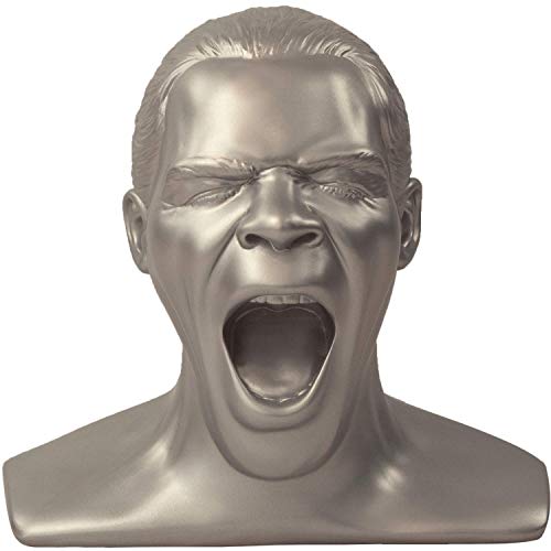 OEHLBACH Scream Unlimited Plus - exklusiver Kopfhörerständer in Form des legendären Oehlbach-Kopfes - Optimale Aufbewahrung von größeren Over-/On-Ear Kopfhörer (Made in Germany) Handmade - Silber von OEHLBACH