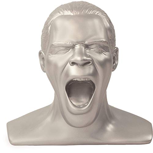 OEHLBACH Scream Unlimited Plus - exklusiver Kopfhörerständer in Form des legendären Oehlbach-Kopfes - Optimale Aufbewahrung von größeren Over-/On-Ear Kopfhörer (Made in Germany) Handmade - Silber Matt von OEHLBACH
