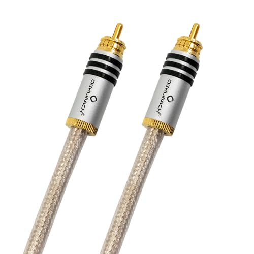 OEHLBACH SilverShield Flex - Hochwertiges digitales Audio-Cinchkabel, SPOFC Leiter, Geflechtschirmleiter, 75 Ohm, transparent-silver 0,75m OEHLBACH SilverShield Flex - Hochwertiges digitales Audio-Cinchkabel, SPOFC Leiter, Geflechtschirmleiter, 75 Ohm, transparent-silver 0,75m von OEHLBACH
