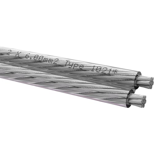 Oehlbach Silverline SP-60 - Stereo HI-FI Lautsprecherkabel - Boxenkabel mit SPOFC (versilbertes Kupfer) 2x6mm² - Mini Spule Lautsprecher Kabel - 10m von OEHLBACH