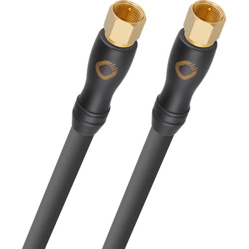 OEHLBACH Transmission Shift S HD Satellitenkabel (Made in Germany- 4K UltraHD F-Stecker Kabel für Satellitenfernsehen - HDTV, 4-Fach Schirmung) - 4 m anthrazit von OEHLBACH