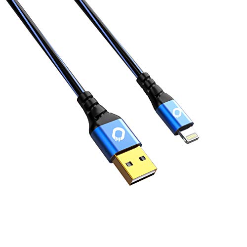OEHLBACH USB Plus LI - USB-Kabel für iPhone & iPad - USB Typ A 2.0 zu Lightning - PVC-Mantel - OFC, blau/schwarz - 2m von OEHLBACH