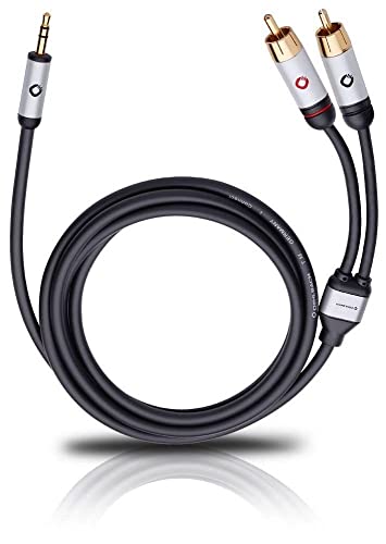 OEHLBACH i-Connect Audio Kabel J-35/R - Klinke 3,5 mm auf 2 x Cinch - analog - Stereo - schwarz- 3m OEHLBACH i-Connect Audio Kabel J-35/R - Klinke 3,5 mm auf 2 x Cinch - analog - Stereo - schwarz- 3m von OEHLBACH