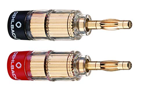 Oehlbach 3020 Lautsprecher-Steckverbinder Stecker, gerade Gold, Rot, Schwarz 4 St. von OEHLBACH