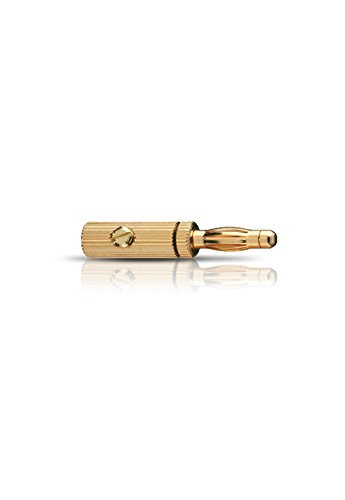 Oehlbach Banana B3 - Hochwertige Bananenstecker für Kabel bis 4mm² - vergoldete Kontakte, Metallstecker - 4 Stück - Gold Oehlbach Banana B3 - Hochwertige Bananenstecker für Kabel bis 4mm² - vergoldete Kontakte, Metallstecker - 4 Stück - Gold von OEHLBACH