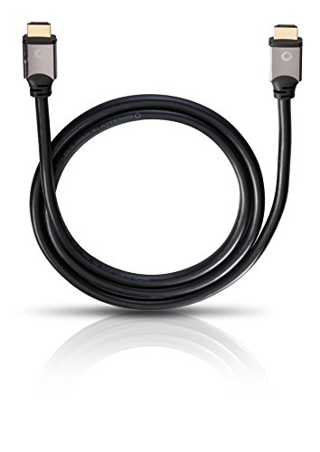 Oehlbach Black Magic, High Speed Ethernet HDMI-Kabel, 4k Ultra HD 50/60Hz, 2160p, 21:9 Cinema, HDR, 3D, 18Gbit/s, OFC - 7,50m Oehlbach Black Magic, High Speed Ethernet HDMI-Kabel, 4k Ultra HD 50/60Hz, 2160p, 21:9 Cinema, HDR, 3D, 18Gbit/s, OFC - 7,50m von OEHLBACH