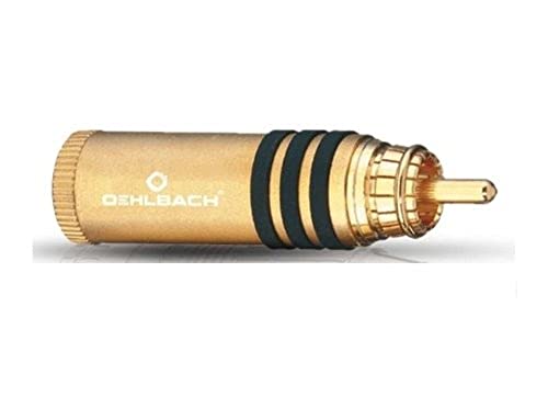 Oehlbach Hyper Cut Cool - High-End Cinch-Stecker für Kabelquerschnitt bis 11,0 mm - Vollmetallstecker zum Löten - 4 Stück - Gold Oehlbach Hyper Cut Cool - High-End Cinch-Stecker für Kabelquerschnitt bis 11,0 mm - Vollmetallstecker zum Löten - 4 Stück - Gold von OEHLBACH