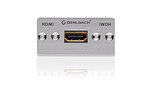 Oehlbach MMT-19 HS HDMI-Multimedia-Einsatz für 19-PIN-MultiLine-Kabel Silber von OEHLBACH