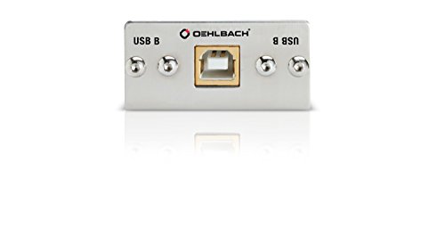 Oehlbach MMT-C USB.2 B/B USB-2.0-B/B-Multimedia Einsatz mit Kabelpeitsche - Silber von OEHLBACH