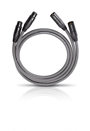 Oehlbach NF 14 Master X - hochwertiges NF-Audiokabel mit XLR-Stecker, symmetrisch aufgebaut, SPOFC (versilbert) - 2 x 4m anthrazit von OEHLBACH
