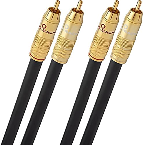 Oehlbach NF 214 Master 50 - Erstklassiges Stereo Audio-Cinchkabel Set - Mehrfach Schirmung, versilbertes Kupfer - 2 x 0,50 m - anthrazit Oehlbach NF 214 Master 50 - Erstklassiges Stereo Audio-Cinchkabel Set - Mehrfach Schirmung, versilbertes Kupfer - 2 x 0,50 m - anthrazit von OEHLBACH