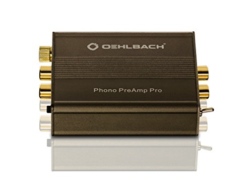 Oehlbach Phono PreAmp Pro - Phono-Vorverstärker - für Plattenspieler mit MM- oder MC-Tonabnehmer, kompakt & leistungsstark - metallic braun von OEHLBACH
