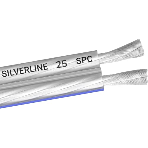 Oehlbach Silverline SP-25 - Stereo HI-FI Lautsprecherkabel - Boxenkabel mit SPOFC (versilbertes Kupfer) 2x2,5mm² - Mini Spule Lautsprecher Kabel - 4m von OEHLBACH