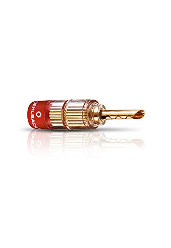 Oehlbach Solution Tube - Erstklassige Tube-Verbinder für Kabel bis 6mm² - rot/schwarz Kennzeichnung, Crimp-System - 4 Stück - Gold von OEHLBACH