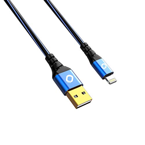 Oehlbach USB Plus LI - USB-Kabel für iPhone & iPad - USB Typ A 2.0 zu Lightning - PVC-Mantel - OFC, blau/schwarz - 1m von OEHLBACH