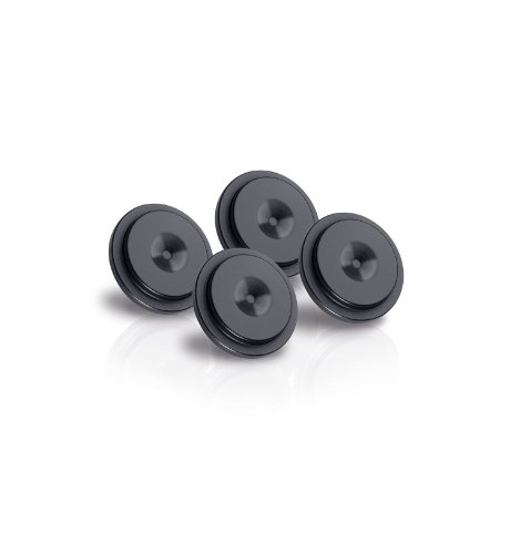 Oehlbach Washer 20 Set - Hochwertige Unterlegscheibe für Spikes - Lautsprecher & Subwoofer - universell einsetzbar, Vollmetall - 4 Stück - schwarz von OEHLBACH