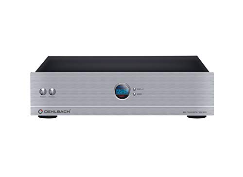 Oehlbach Powerstation 909 - Mehrfachsteckdose mit Stromfilter, Überspannungsschutz, 8 Anschlüsse, Delay-Funktion, High-End-Verarbeitung für HiFi & Heimkino, Silber von OEHLBACH