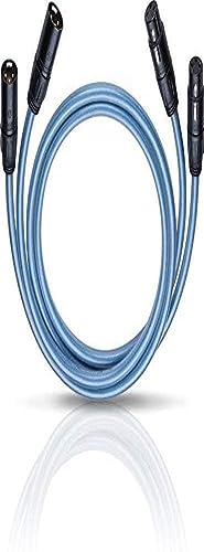 OEHLBACH Series 2 X - High-End Audiokabel mit XLR-Stecker (Made in Germany, HPOCC, für CD-Player, Vor-/Endstufe) - 2 x 1,25 Meter blau von OEHLBACH
