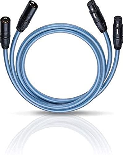 Oehlbach XXL Series 2 X - High-End Audiokabel mit XLR-Stecker (Made in Germany, HPOCC, für CD-Player, Vor-/Endstufe) - 2 x 1,75 Meter blau von OEHLBACH