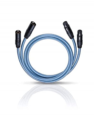 Oehlbach XXL Series 2 X - High-End Audiokabel mit XLR-Stecker (Made in Germany, HPOCC, für CD-Player, Vor-/Endstufe) - 2 x 2 Meter blau von OEHLBACH