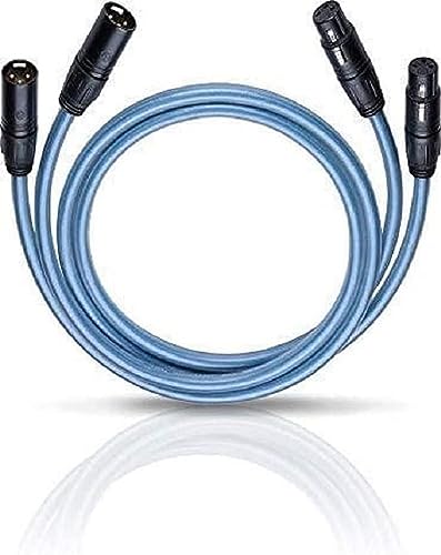 Oehlbach XXL Series 2 X - High-End Audiokabel mit XLR-Stecker (Made in Germany, HPOCC, für CD-Player, Vor-/Endstufe) - 2 x 50cm blau von OEHLBACH