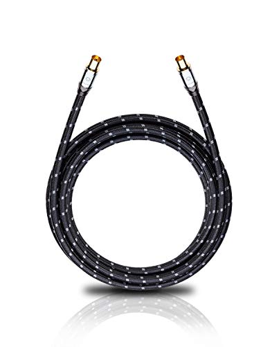 Oehlbach XXL Transmission Ultra - High End HPOCC Antennenkabel für TV und Radio, Koaxialstecker m/w, DVB-T2, HDTV, 4k & Ultra HD - 7,5m schwarz/grau Oehlbach XXL Transmission Ultra - High End HPOCC Antennenkabel für TV und Radio, Koaxialstecker m/w, DVB-T2, HDTV, 4k & Ultra HD - 7,5m schwarz/grau von OEHLBACH