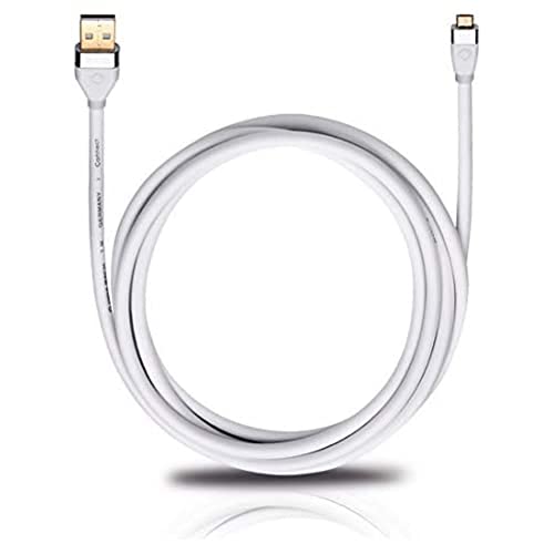 Oehlbach i-Connect UM-B/U 100 Mobiles USB-Kabel, USB Micro-B auf USB-A weiß 1m von OEHLBACH