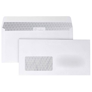 ÖKI Briefumschläge DIN lang mit Fenster Offset weiß haftklebend 25 St. von ÖKI