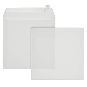 ÖKI Briefumschläge quadratisch ohne Fenster transparent haftklebend 500 St. von ÖKI