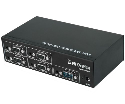 VGA Video Splitter 1 x 4 mit Audio von OEM SYSTEMS