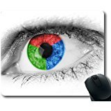 (Precision Lock Edge Mouse Pad) Abstract Red Green Blue Primary Colors Close-up Gaming Mouse Pad Mouse Mat for Mac or Computer von OEM
