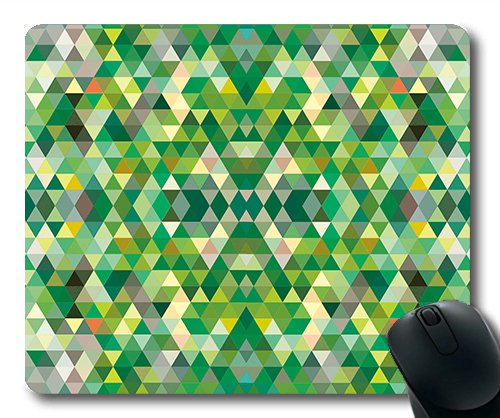 (Precision Lock Edge Mouse Pad) Forest Abstract Geometry Background Triangle Gaming Mouse Pad Mouse Mat for Mac or Computer von OEM