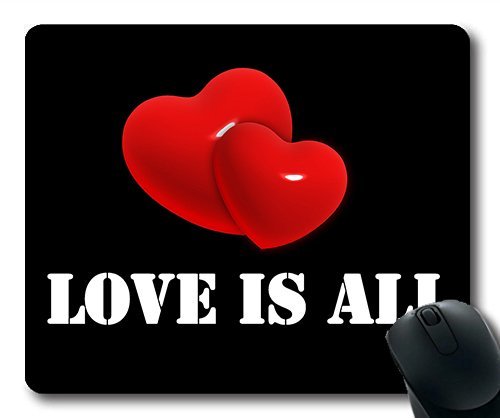 (Precision Lock Edge Mouse Pad) Heart Love Luck Abstract Relationship Thank You Gaming Mouse Pad Mouse Mat for Mac or Computer von OEM