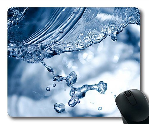 (Precision Lock Edge Mouse Pad) Splashing Splash Aqua Water Rain Pouring Photo Gaming Mouse Pad Mouse Mat for Mac or Computer von OEM