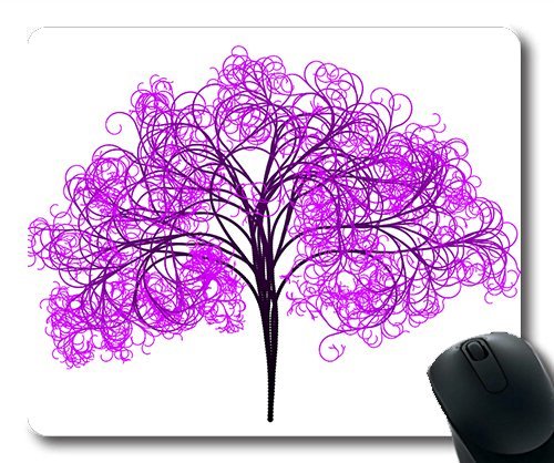 (Precision Lock Edge Mouse Pad) Tree Branches Aesthetic Tribe Log Pink Purple Gaming Mouse Pad Mouse Mat for Mac or Computer von OEM