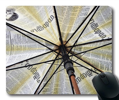 (Precision Lock Edge Mouse Pad) Umbrella Umbrella Inner Abstract Kerala White Gaming Mouse Pad Mouse Mat for Mac or Computer von OEM