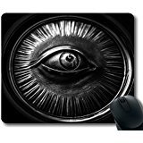 (Precision Lock Edge Mouse pad) Abstract Aluminum Aperture Art Car Chrome Dark Gaming Mouse pad Mouse mat for mac or Computer von OEM