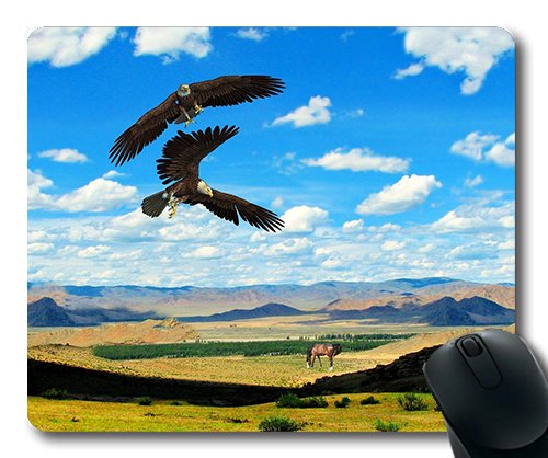 (genaue - Kante - Mousepad) Adler grünland grünland Bird ma Steppe Gaming - Maus Mac - Oder der Computer Mouse Pad. von OEM