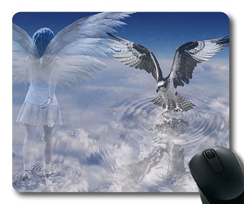 (genaue - Kante Sekopopfder-Stutopopf Mousepad) Adler Adler Wolken Gaming - Maus mit Mac Oder Computer Mouse Pad. von OEM