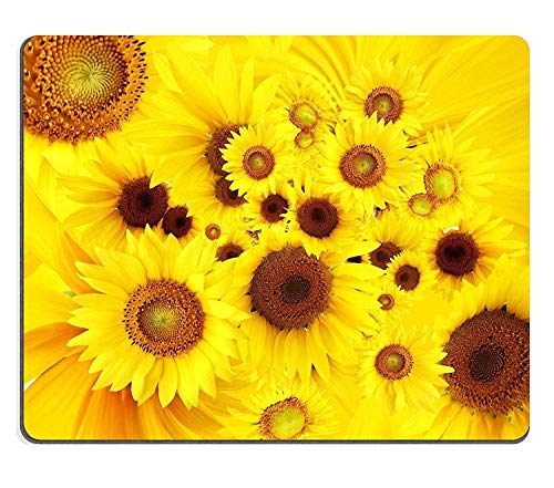Die Balken Gelb - Braune Yanteng Sonnenblumen Mousepad Maßgeschneiderte Zentrum Tätigkeit Süß. von OEM