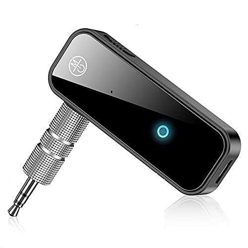 Bluetooth Adapter Car aux Bluetooth Adapter Auto,Bluetooth Receiver Bluetooth 5.0 Transmitter Auto freisprechanlage für Auto 3.5mm Hands-Free Calls for Car Stereo Headphones Speakers von OENLY