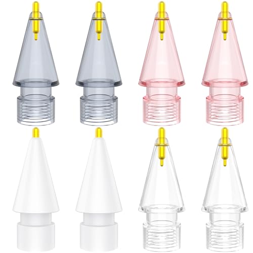 Apple Pencil Spitzen - 8er Stück Verbesserte Länger Metall-Feinspitze Hochempfindlicher Spitze Ersatzspitzen Eingabestift Kompatibel für Apple Pencil 2. / 1. Generation, Apple Pencil Pro/USB C Apple Pencil Spitzen - 8er Stück Verbesserte Länger Metall-Feinspitze Hochempfindlicher Spitze Ersatzspitzen Eingabestift Kompatibel für Apple Pencil 2. / 1. Generation, Apple Pencil Pro/USB C von OFELUMTIZE