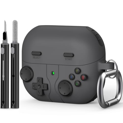 Schutzhülle für Samsung Galaxy Buds 3 Pro / Galaxy Buds 3 Pro mit Reinigungsset, weiche Silikon-Schutzhülle für Galaxy Buds 3 Pro 2024, Galaxy Buds 3 Zubehör mit Schlüsselanhänger, Schwarz Schutzhülle für Samsung Galaxy Buds 3 Pro / Galaxy Buds 3 Pro mit Reinigungsset, weiche Silikon-Schutzhülle für Galaxy Buds 3 Pro 2024, Galaxy Buds 3 Zubehör mit Schlüsselanhänger, Schwarz von OFELUMTIZE